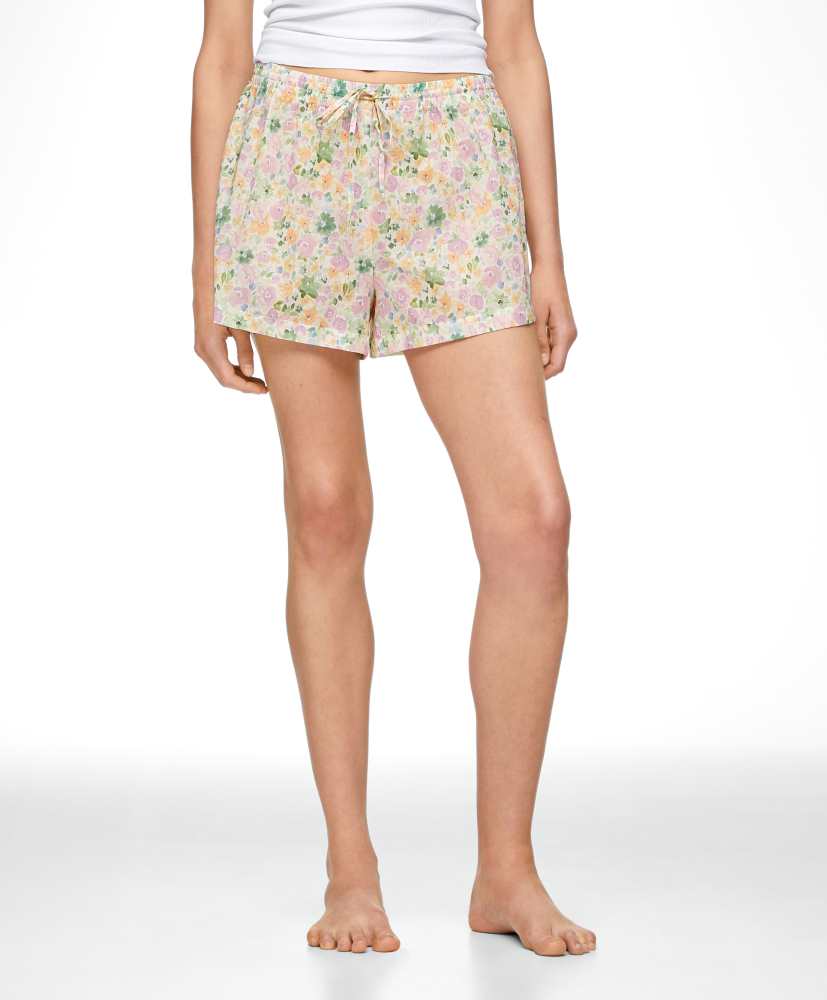 Shorts florais 100% algodão