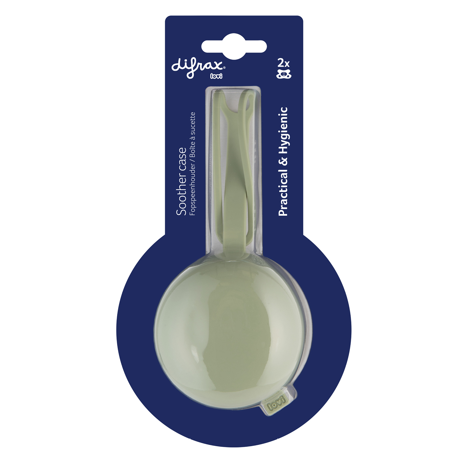 Difrax Lovi Fopspeenhouder Pistachio (1 stuk)
