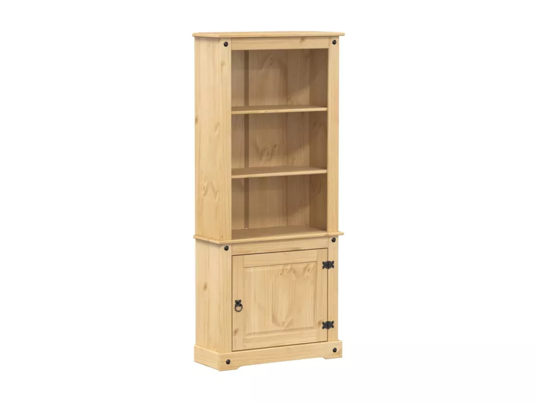 Buffet haut Corona 74x38x170 cm bois de pin massif