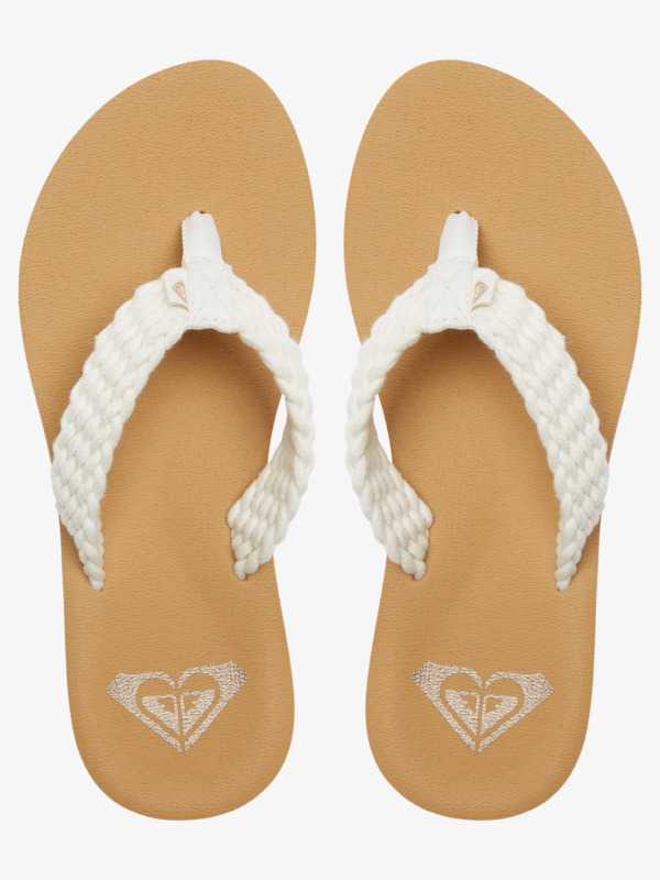 Porto Tongs de plage Beige Femme