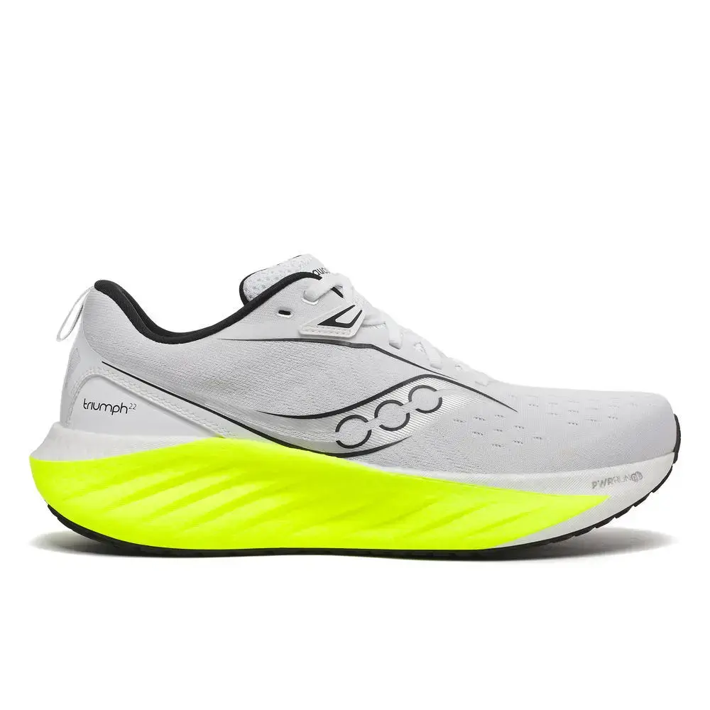 Saucony Triumph 22 Hardloopschoenen Wit/Geel Heren