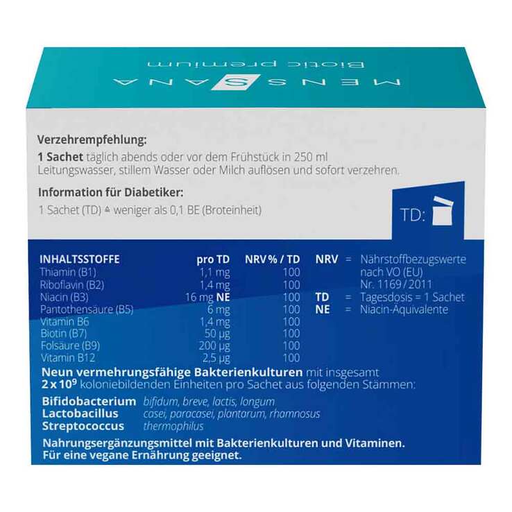 Biotic premium Menssana Beutel, 28X2 g