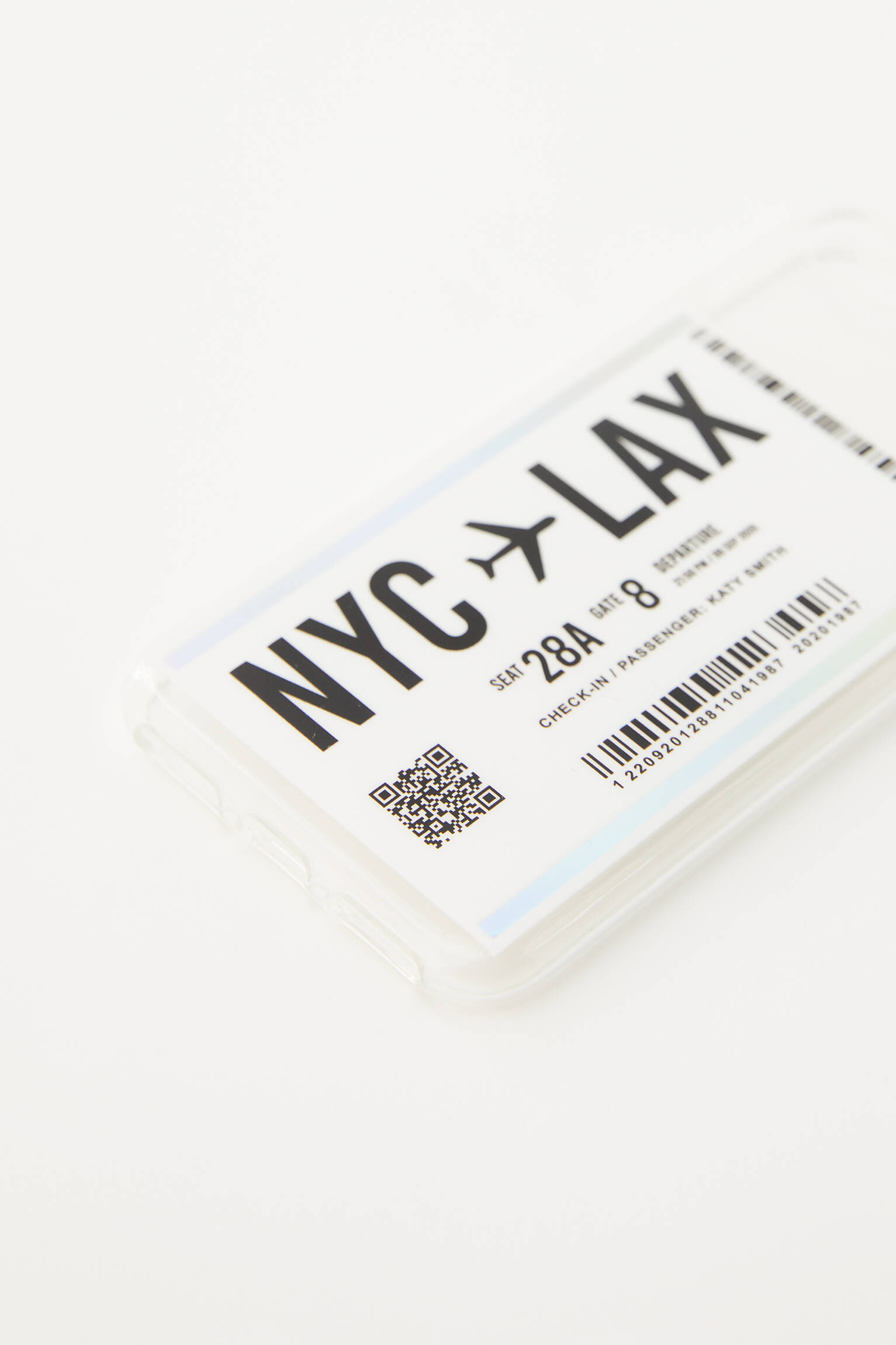 CAPA PARA IPHONE COM PASSAGEM AÉREA - TRANSPARENTE