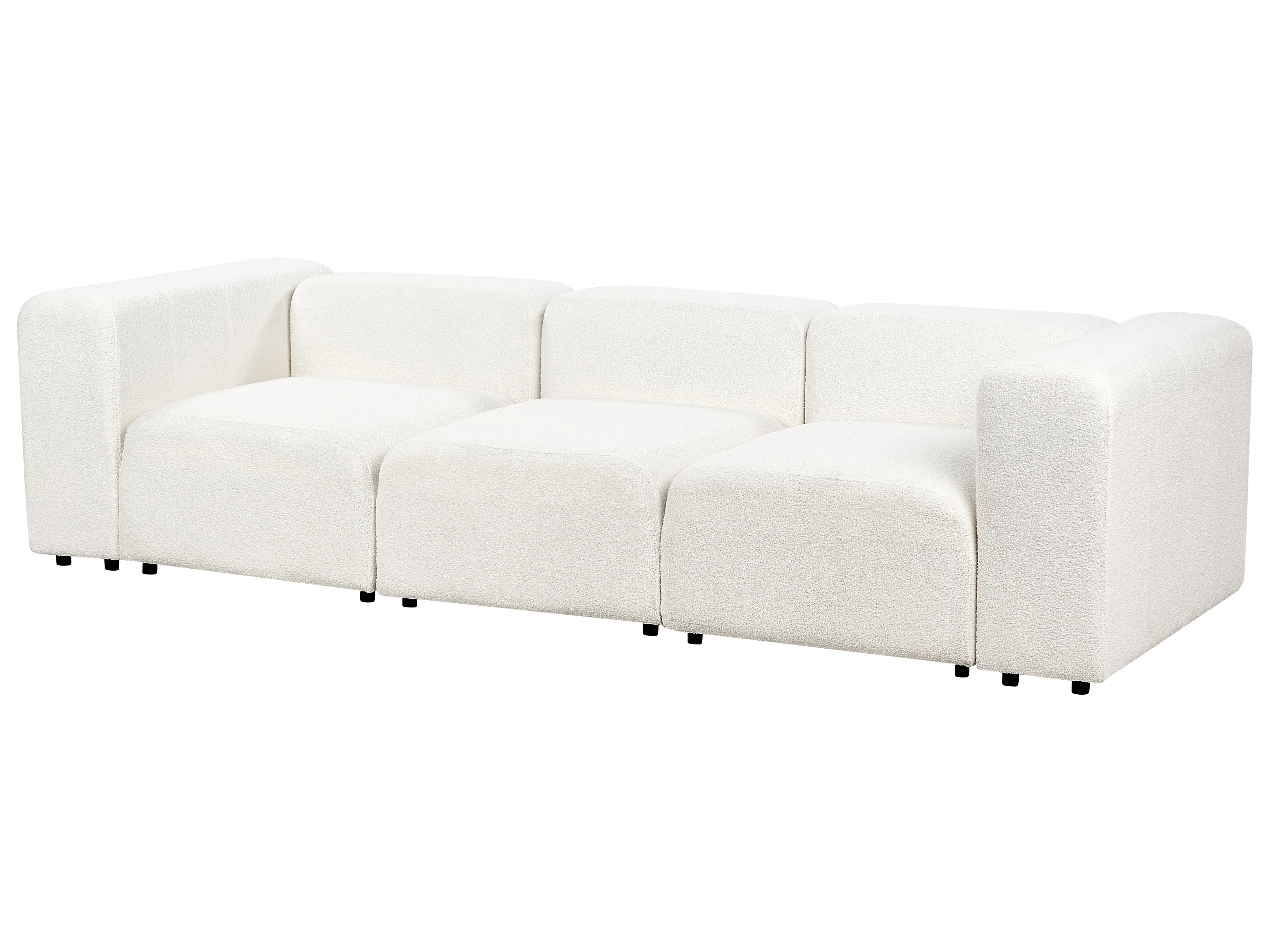 Modulaire bank 3-zits FALSTERBO Bouclé Wit
