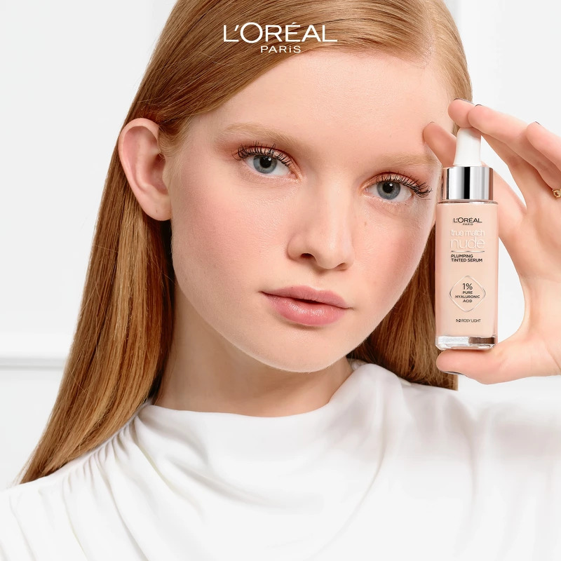L'Oréal Paris Cosmetics True Match Nude Plumping Tinted Serum 30 ml - No. 1-2 Rosy Light