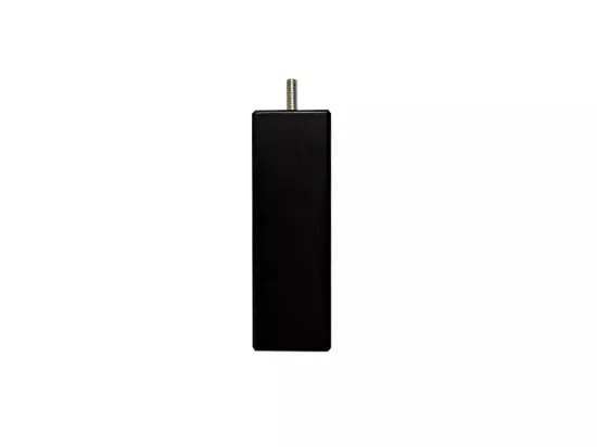 BELLECOUR LITERIE | Jeu de pieds de lit carrés en bois Noirs Hauteur 10 cm (lot de 4)