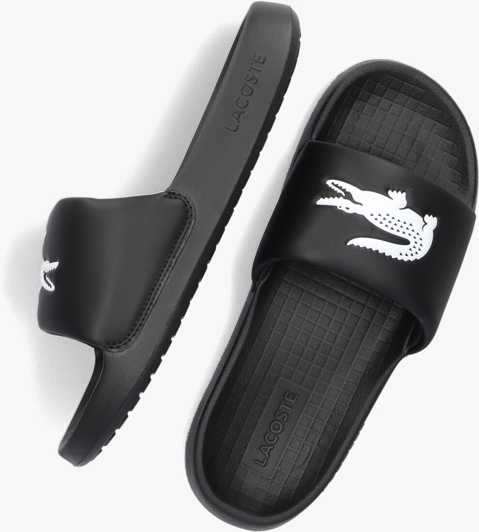 LACOSTE zwarte lacoste badslippers serve slide 1.0