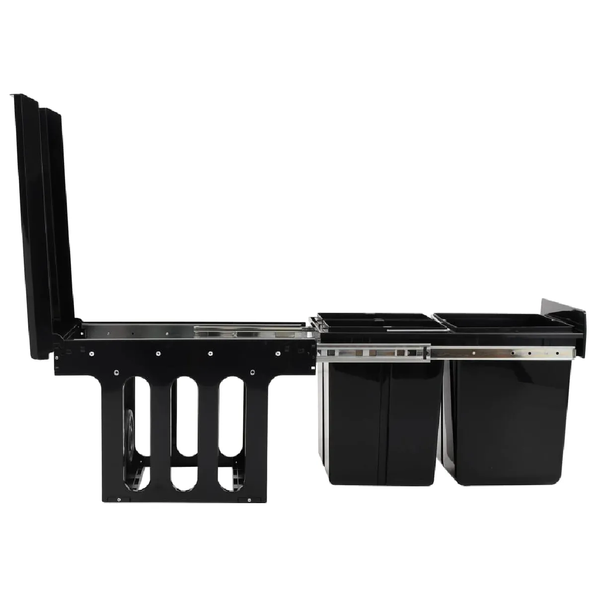 vidaXL Poubelle de cuisine intégrée - 48L