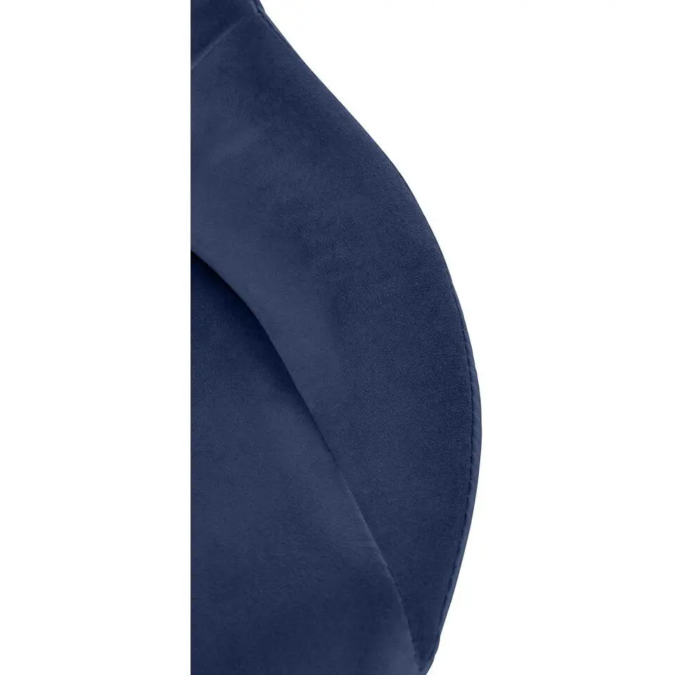 CLP Barkruk Milet zwart Frame - Fluweel - blauw