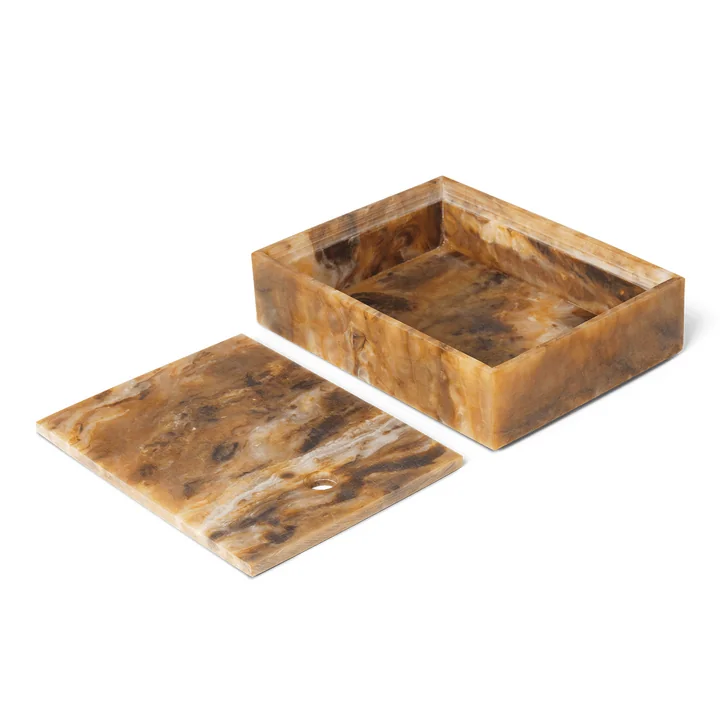 Ferm Living - Mist Box, 10 x 15 cm, emerald / off-white