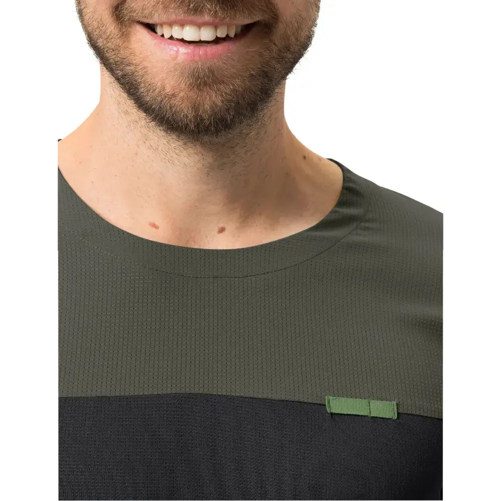 VAUDE Kuro II MTB Fietsshirt Korte Mouwen Zwart/Groen Heren