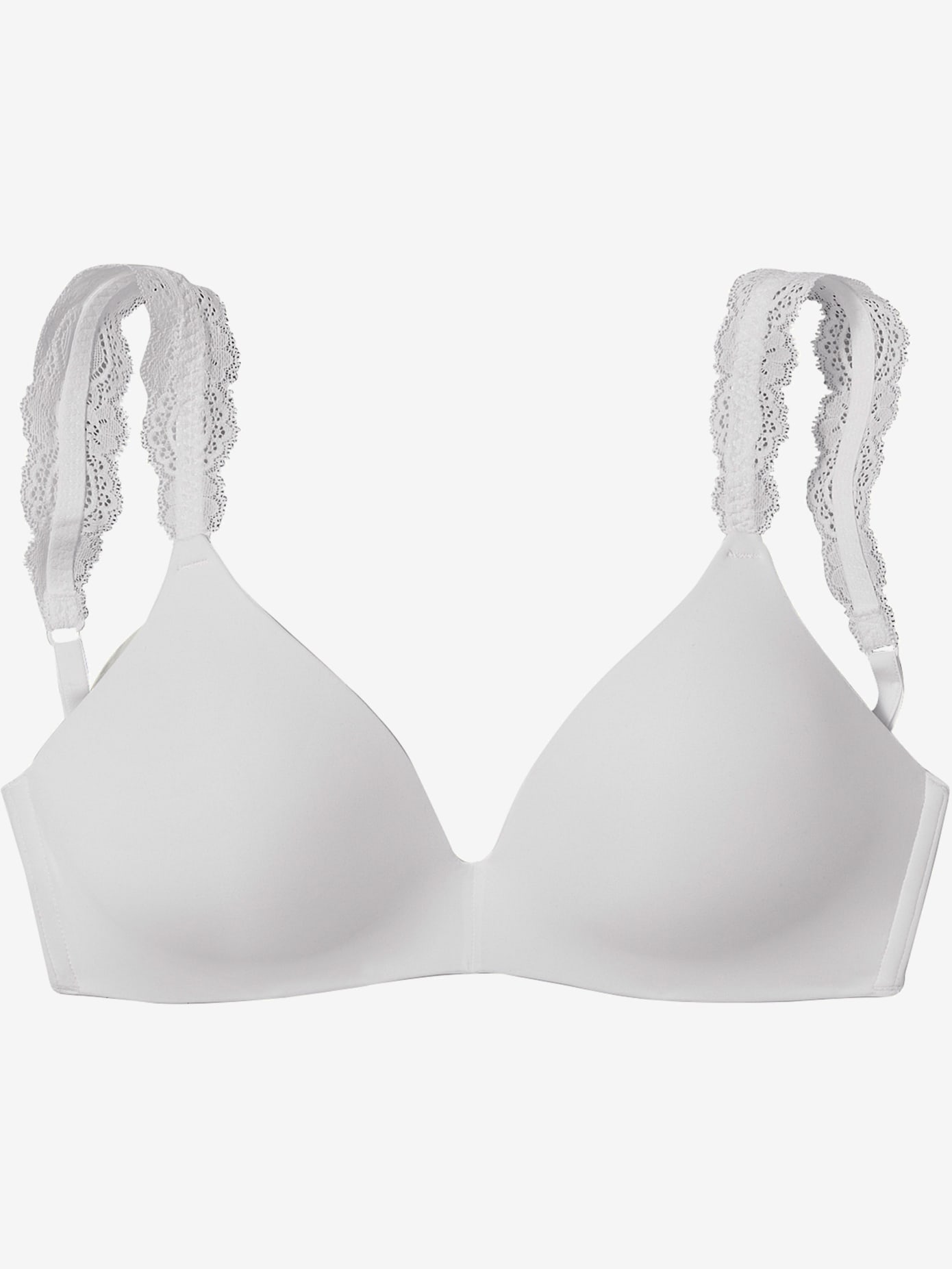 Soutien-gorge push-up, bretelles en dentelle fine