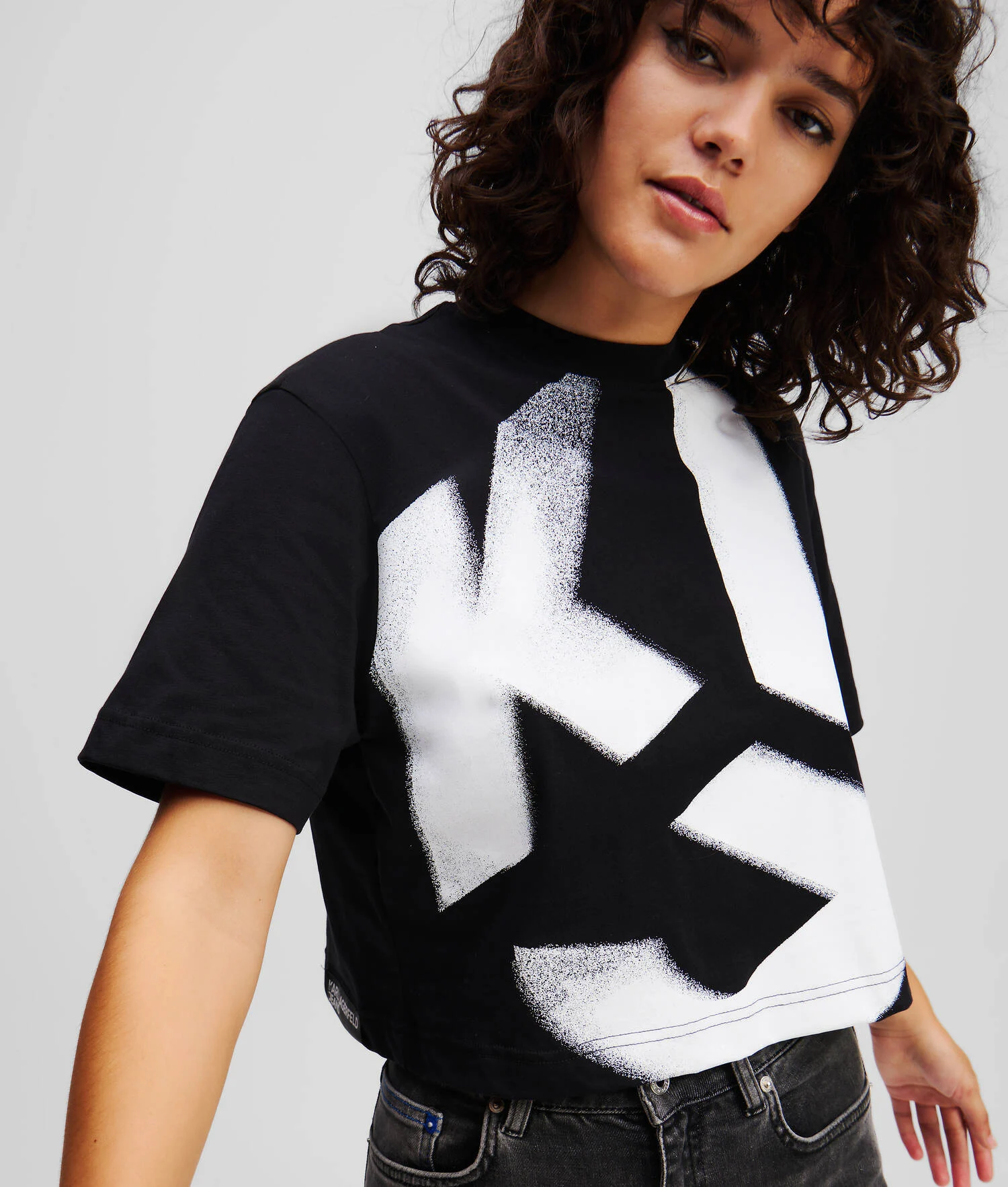 T-SHIRT EFFET DÉLAVÉ KLJ MONOGRAM