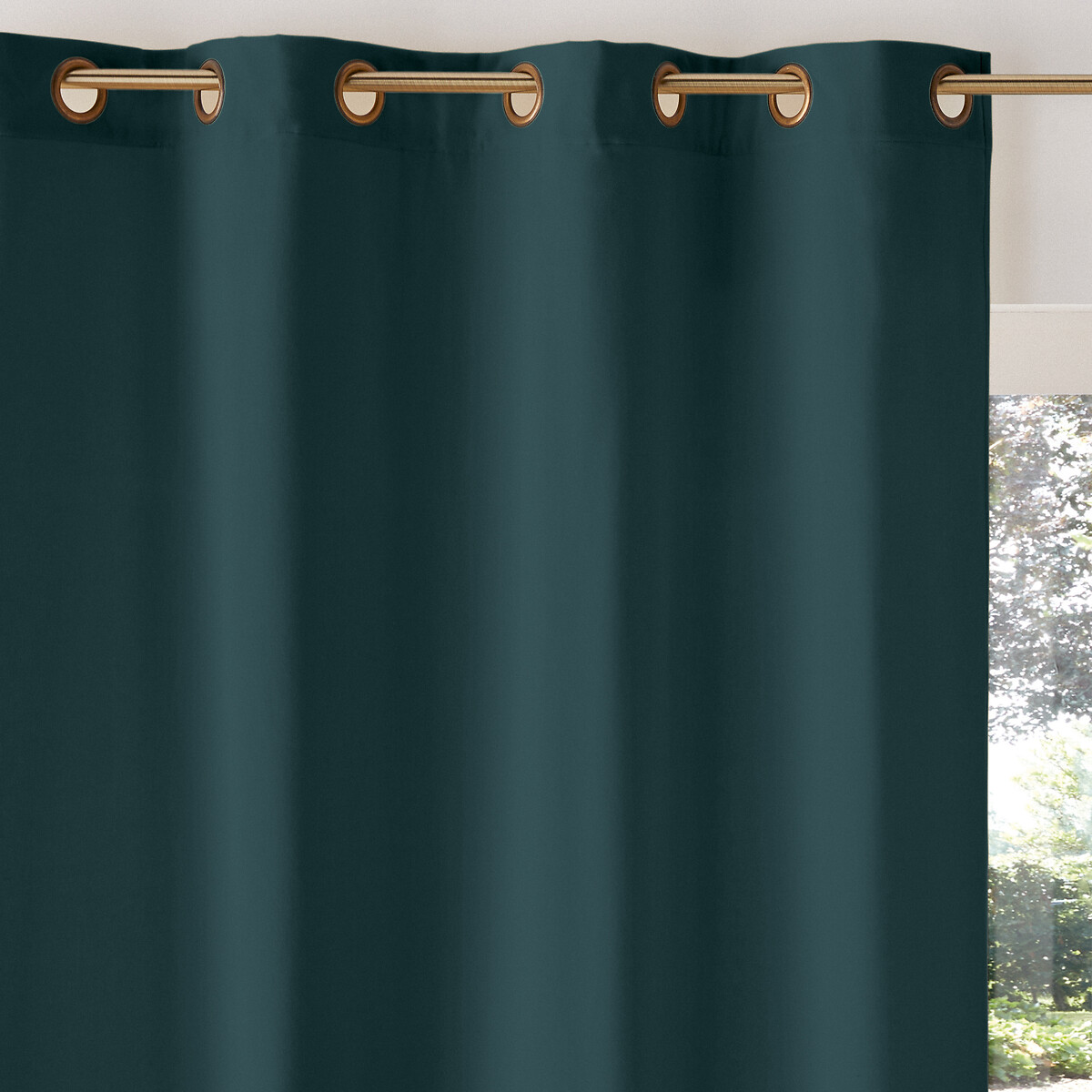 LA REDOUTE INTERIEURS<br>Cortina de veludo com ilhós Veludo
