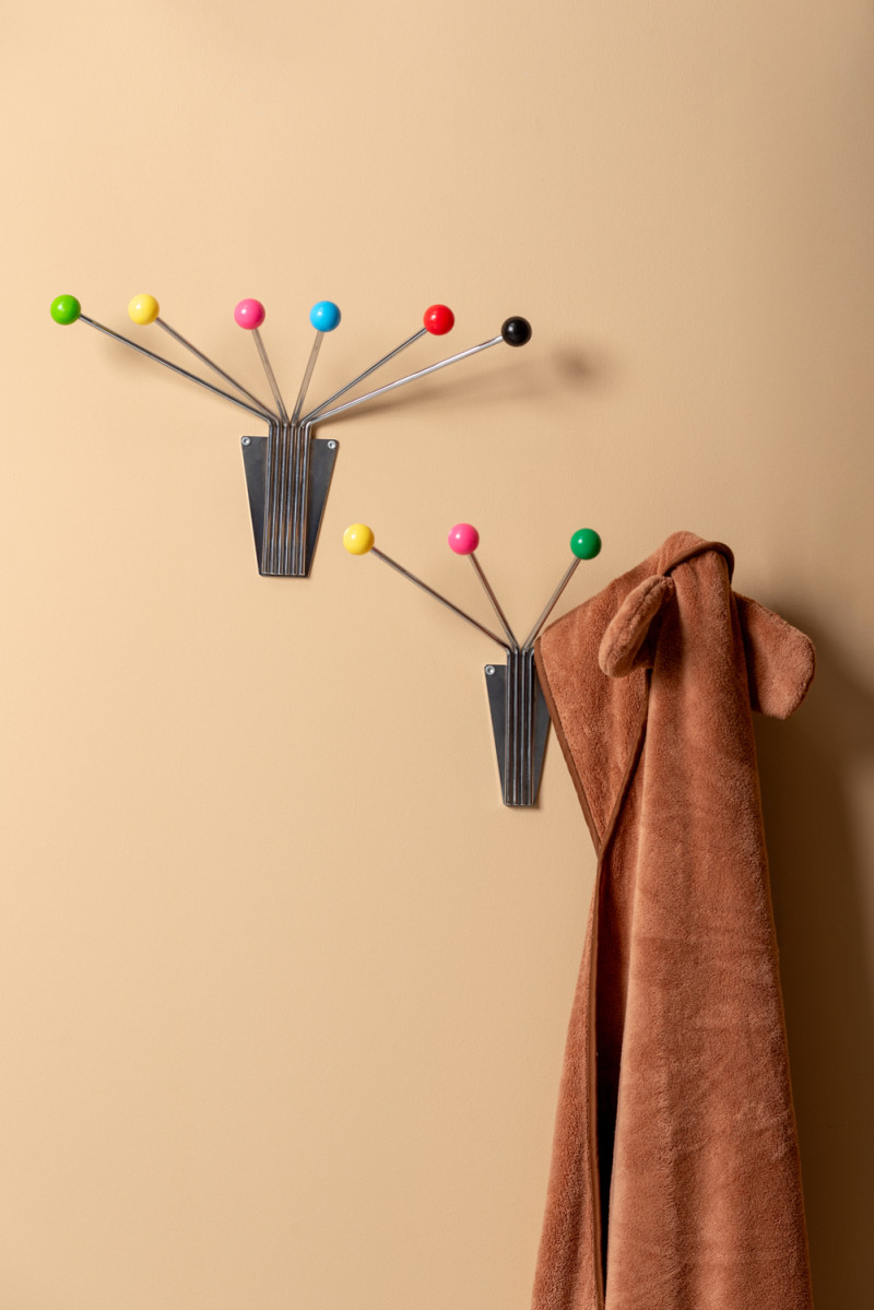 Hat Rack Neptune Chrome w. Coloured Balls Large