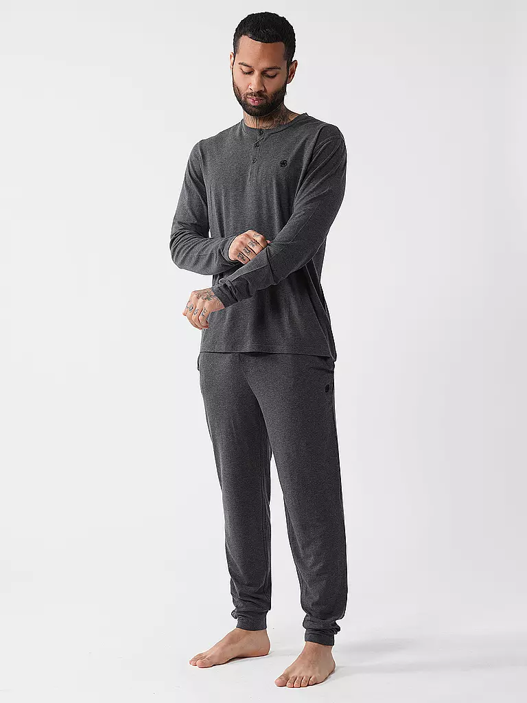BOSS Pyjama  grau