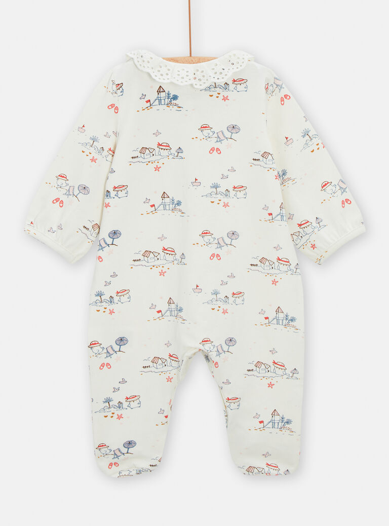 Grenouillère à motif moineaux