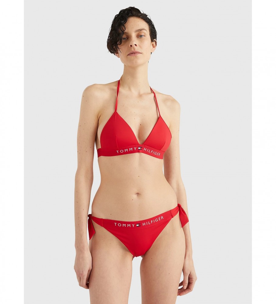 Calcinha biquíni vermelha Vichy da Tommy Hilfiger