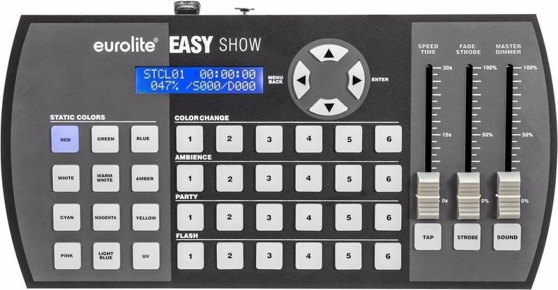 Eurolite - DMX-controller - Geprogrammeerd voor 200 Armaturen - Compact - Inclusief USB-stick