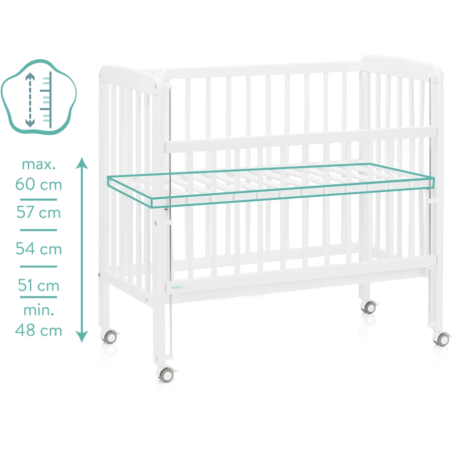 fillikid Beistellbett Nino weiß