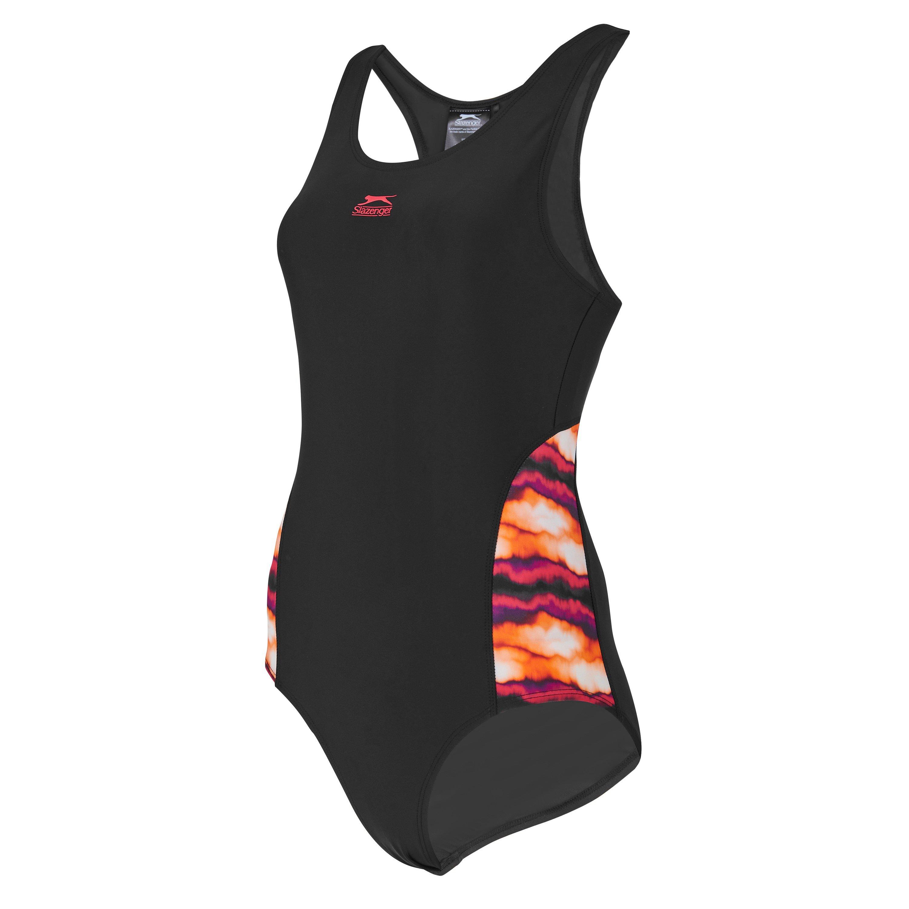 Slazenger Splice Racerback Swimsuit Womens