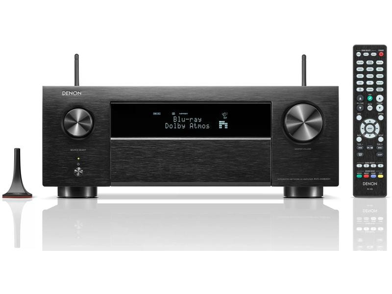 Denon AV-Receiver AVC-X4800H Schwarz 9.4-Kanal-Verstärker mit 8K-Video und 3D-Audio