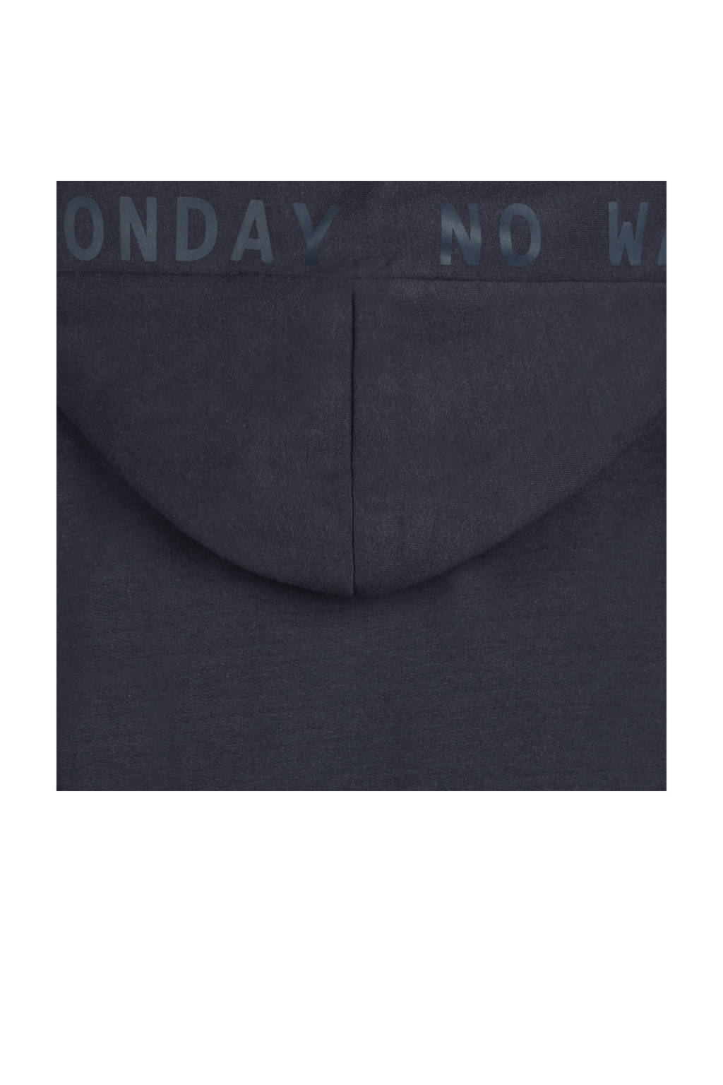 No Way Monday hoodie donkerblauw