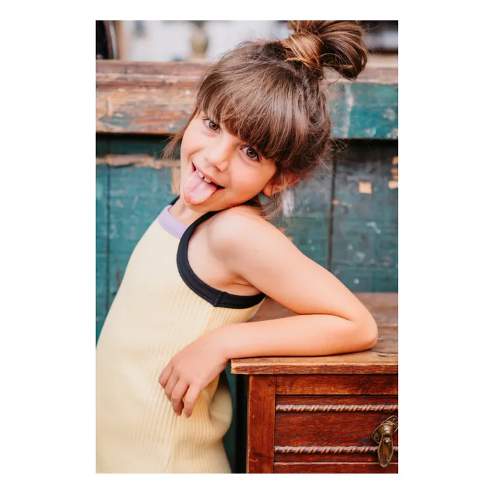 Bonnie & The Gang Robe Solene Coton Bio | Jaune