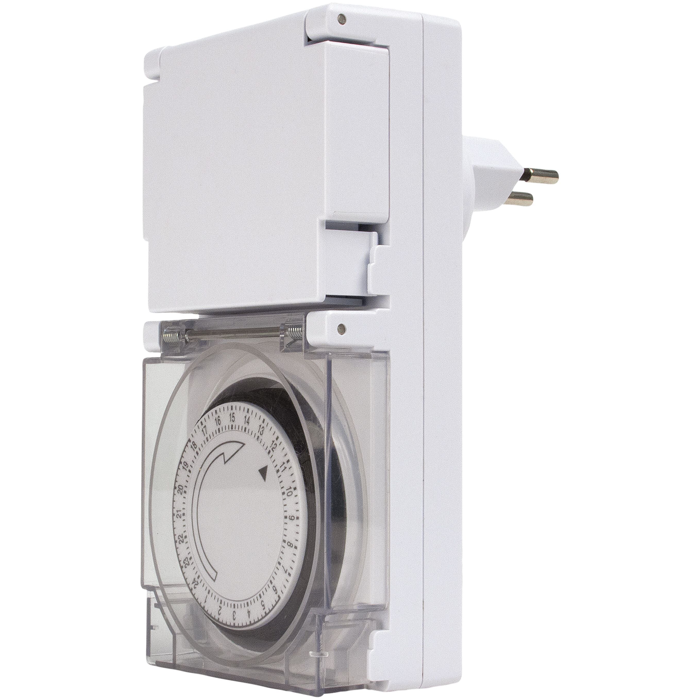 TIMER Zeitschaltuhr - Weiss / B: 8 cm x T: 10 cm x H: 15 cm