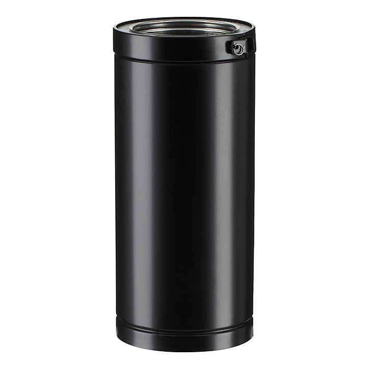 Elément droit Therminox ø150 mm noir, 450 mm Poujoulat