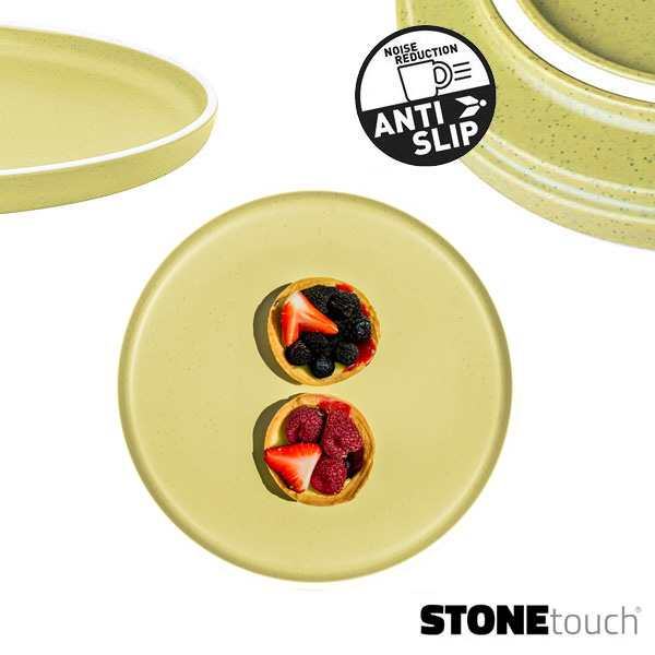 Assiette à dessert Mélamine 20cm DOLOMIT Jaune