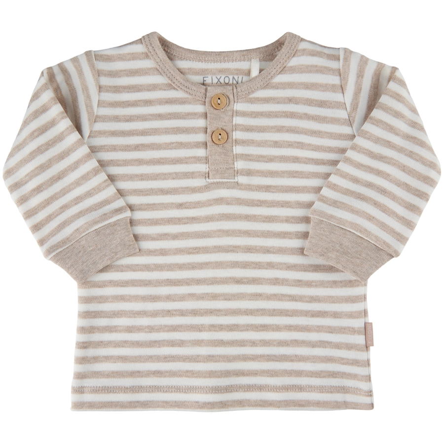 FIXONI Langarm Shirt Sand Melnage