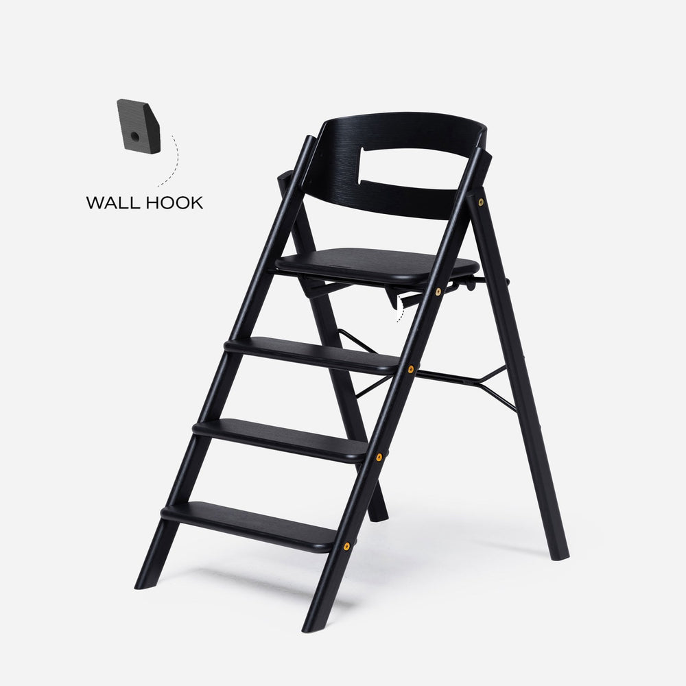 Køb KAOS Black Klapp Vægkrog Til Wooden + Recycled Stol