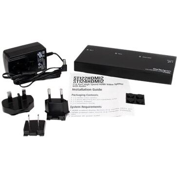 StarTech.com Répartiteur vidéo et amplificateur de signal HDMI haute vitesse à 2 ports