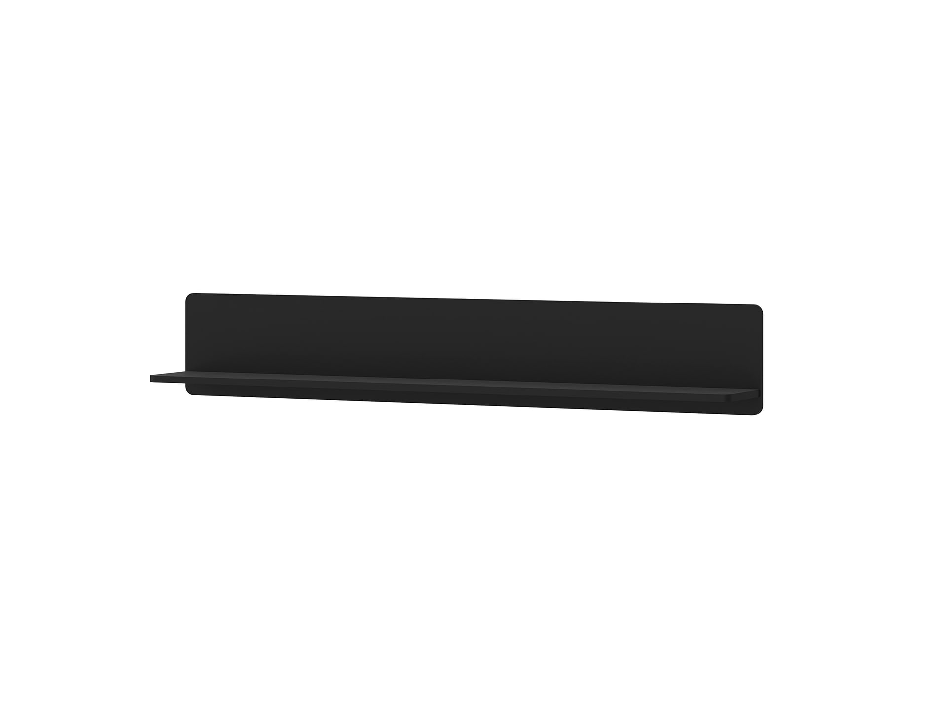 Wandboard NORICA 140x24 schwarz matt