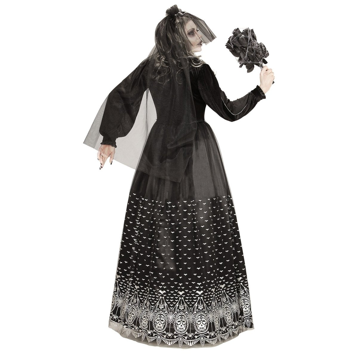 Halloween Jurk Dames Bruid Skelet