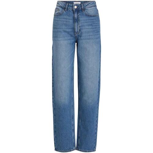 Vila - VIKELLY JAF HW STRAIGHT JEANS Azul