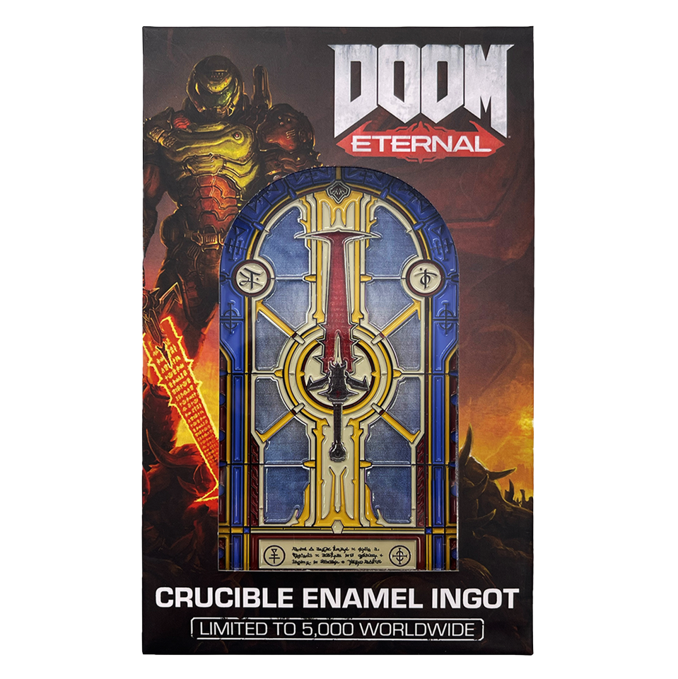 Doom Limited Edition Crucible Sword Stained Glass Window Ingot