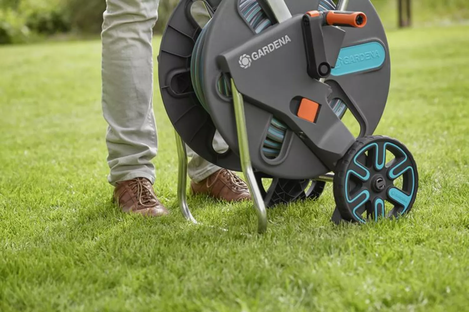 Gardena AquaRoll L Easy Slangenwagenset - 1/2'' x 50m