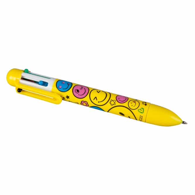 Besttoy - Kugelschreiber mit 6 Farben - Smiley