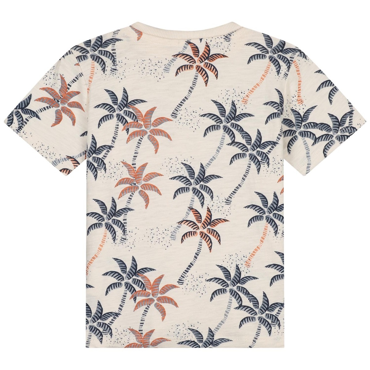 Prénatal peuter T-shirt korte mouwen all over print wit