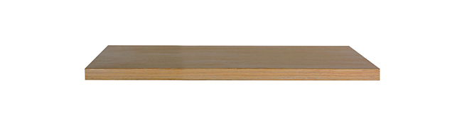 Mueller Sakura topblad 40x22cm naturel eiken/mat zwart