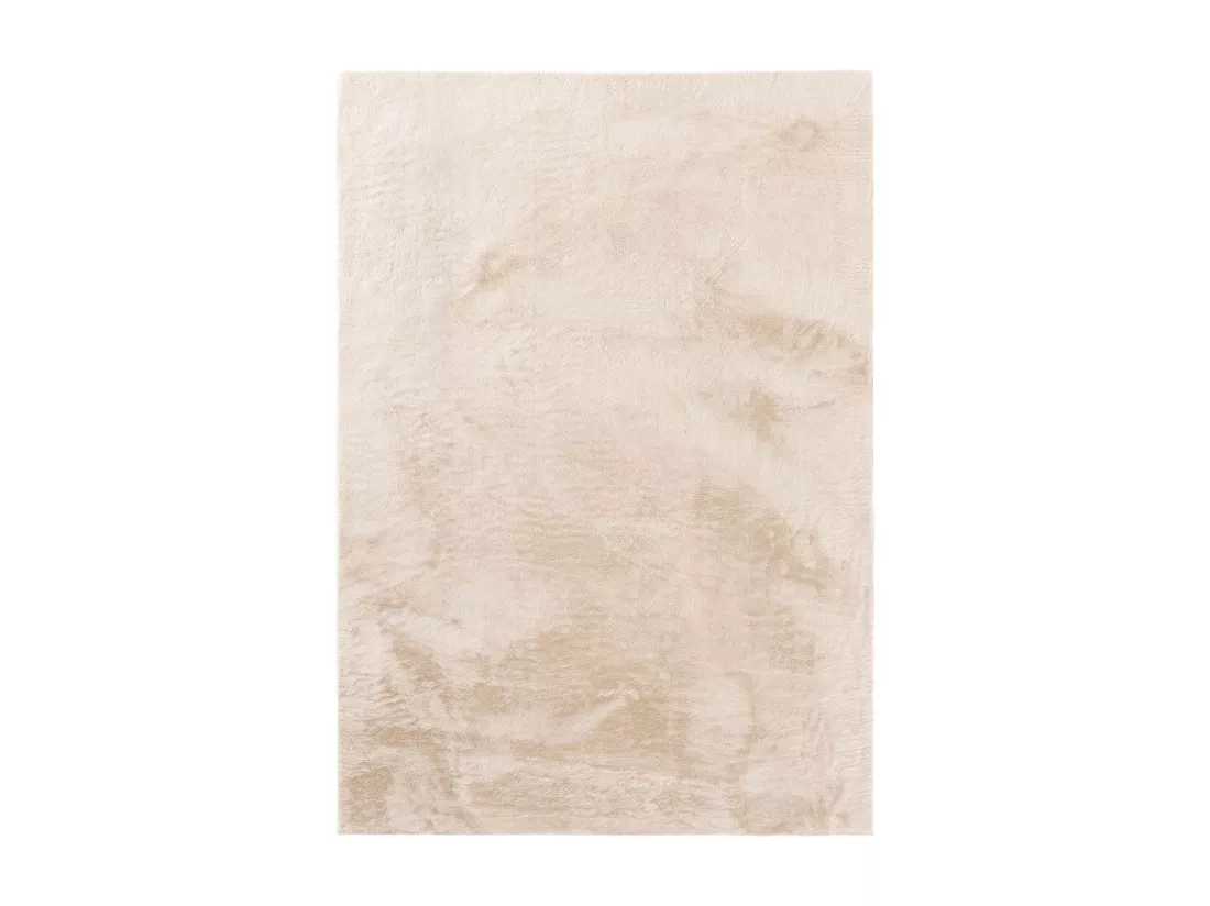 Tapis en fausse fourrure Furry Beige 60x120 cm