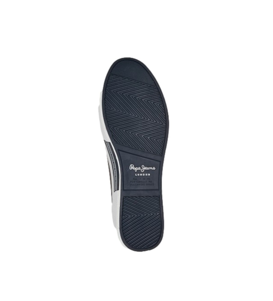 Tênis Pepe Jeans Kenton Court de couro marrom