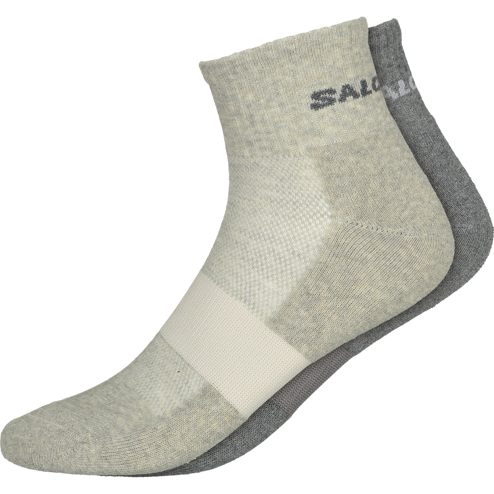 Salomon Unisex-Socken Evasion Ankle, 2 Paar 42-44, grau