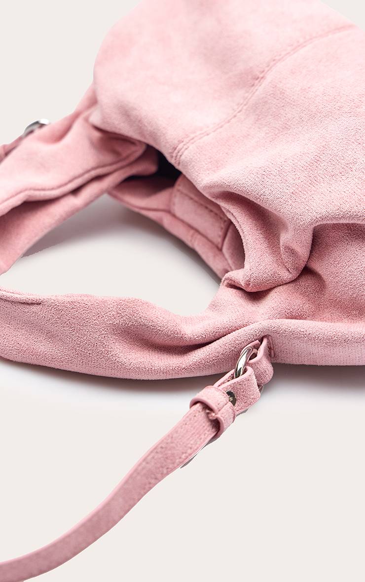 Rose Bébé Mini Sac À Main Slouchy En Synthétique