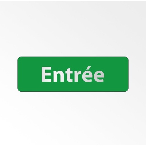 Panneau signalétique d'accueil - Picto Entrée - Fixation adhésive