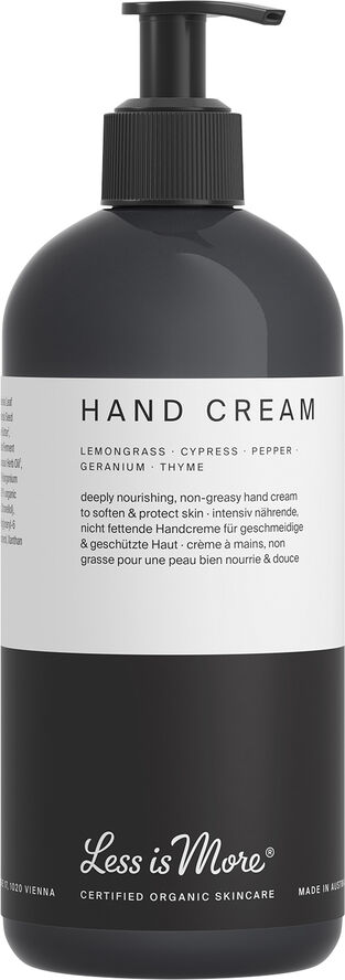 Less Is More Organic Hand Cream Lemongrass