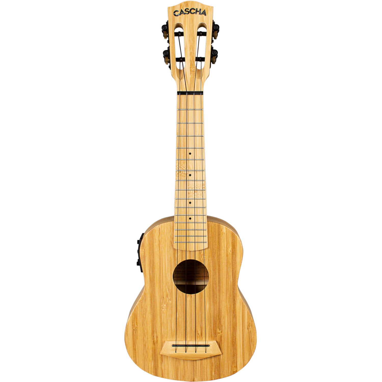 Cascha HH 2312E Bamboo Natural E/A sopraan ukelele set