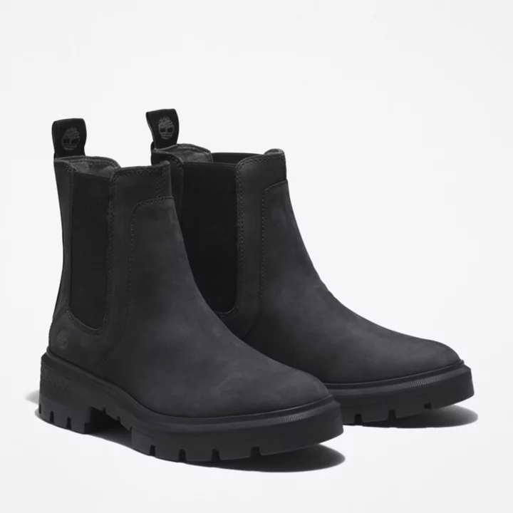 Bota Chelsea Cortina Valley Feminina na cor Preta